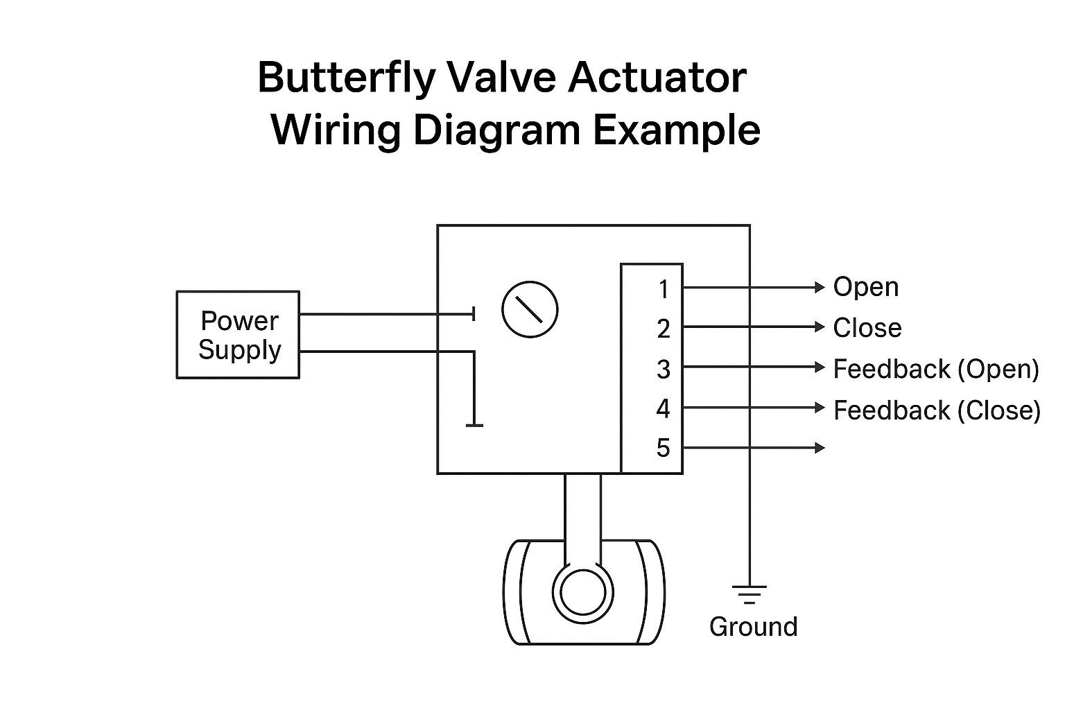 Sample Butterfly Valve Actuator Wiring Diagram