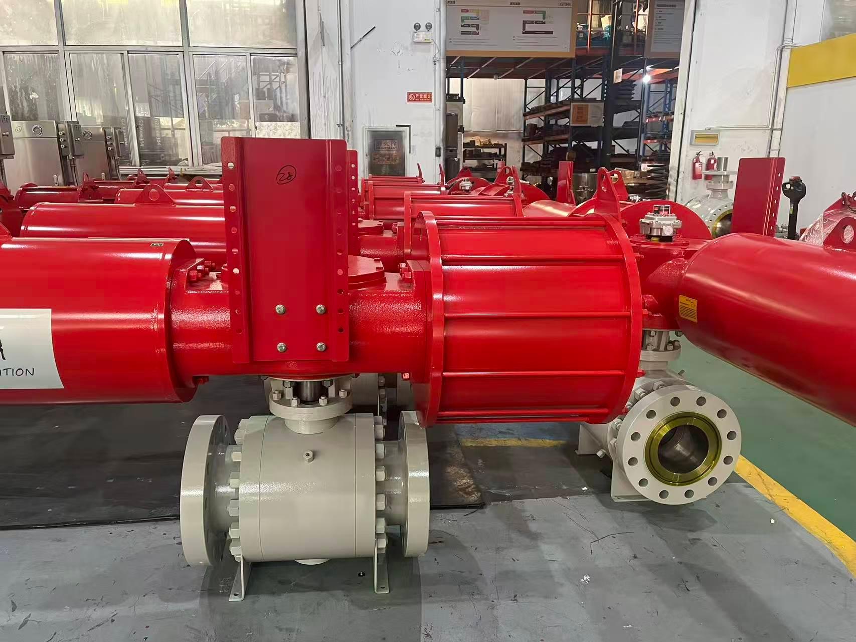 API6D Pneumatic Trunnion Ball Valve